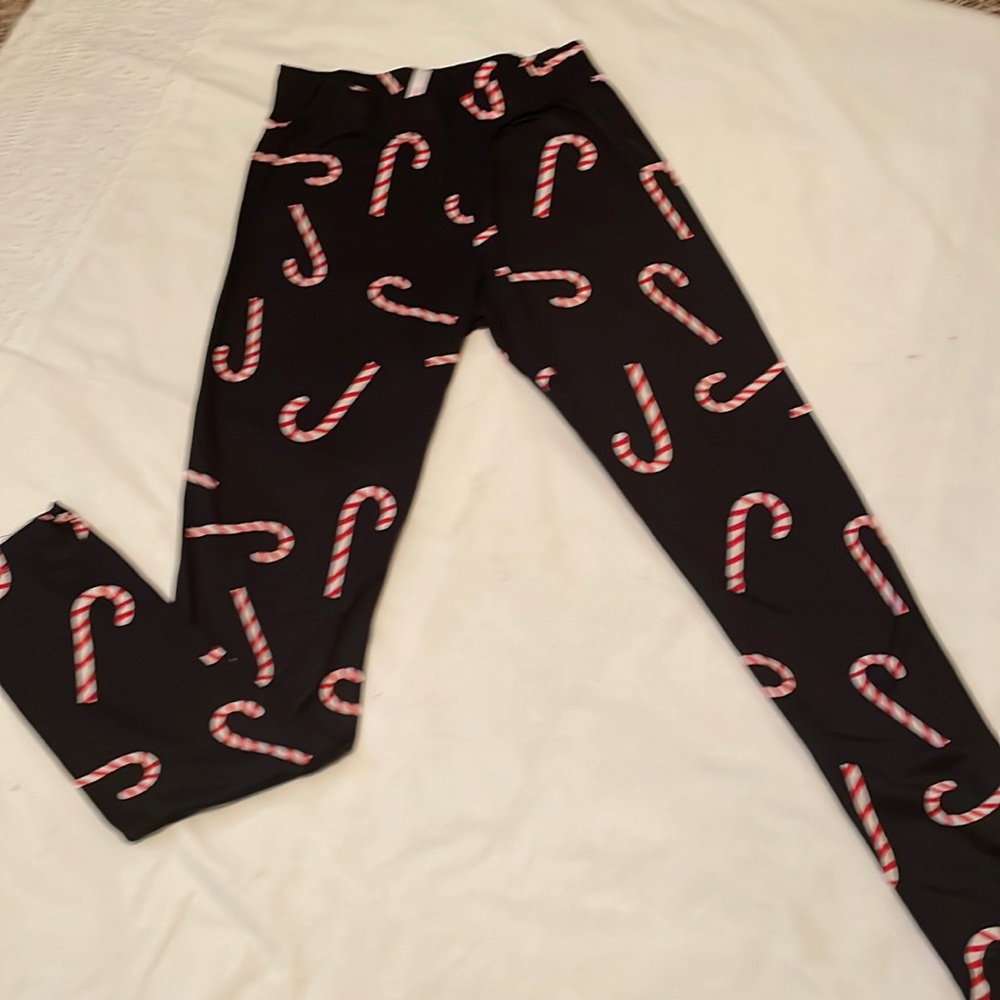 Candy cane leggings